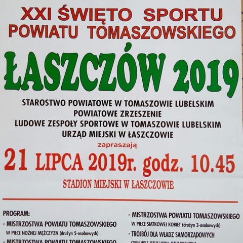 XXI Święto Sportu Powiatu Tomaszowskiego